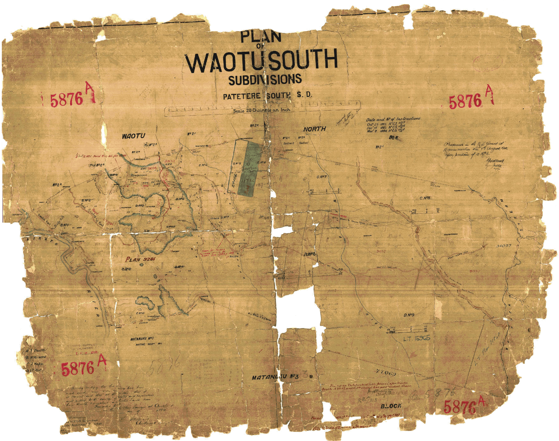 An old planning record from within the Raukawa - things have changed a lot since. 